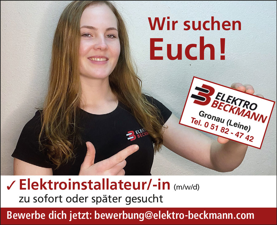 Elektro-Beckmann GmbH Stellenanzeige